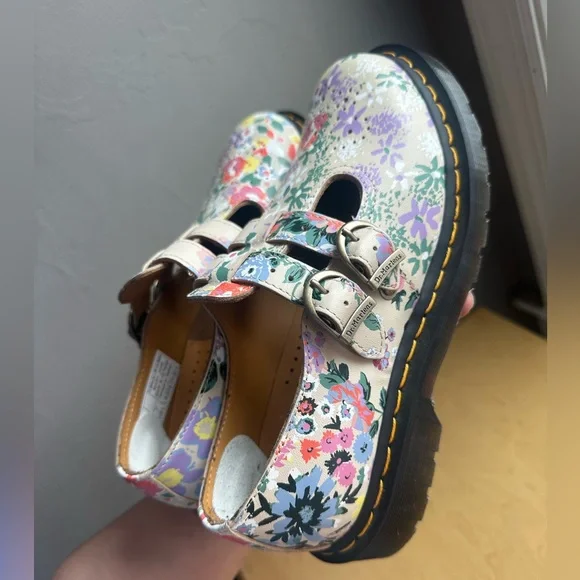 Dr. Martens Floral Buckle Flats - Picture 5 of 11